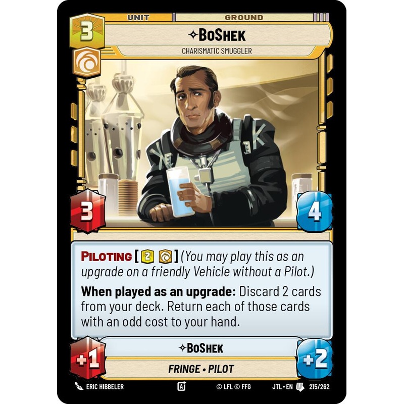 BoShek – Charismatic Smuggler (215/262) (215/257) [Jump to Lightspeed]
