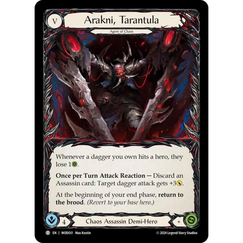 Arakni, Tarantula [WOD031//WOD032] (The Hunted Arakni, Web of Deceit Blitz Deck)