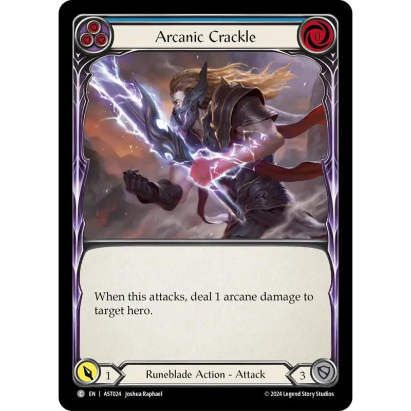 Arcanic Crackle (Blue) [AST024] (Armory Deck: Aurora)