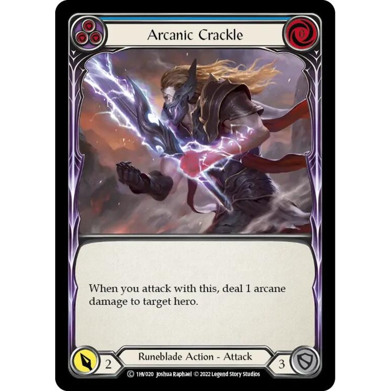 Arcanic Crackle (Blue) [1HV020] (Historic Pack 1 Blitz Deck Viserai)