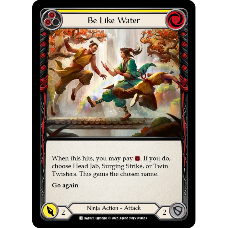 Be Like Water (Yellow) [KAT020] (Outsiders Katsu Blitz Deck)