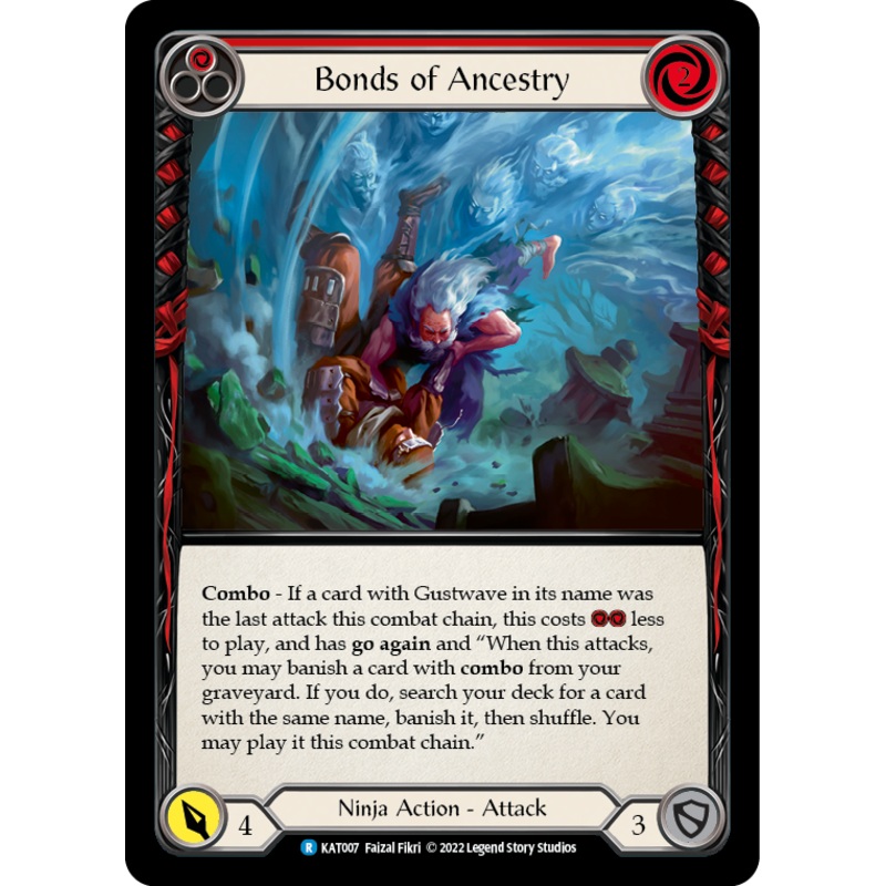 Bonds of Ancestry (Red) [KAT007] (Outsiders Katsu Blitz Deck)