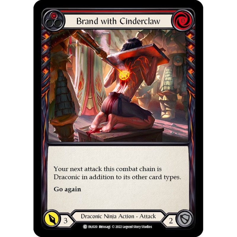 Brand with Cinderclaw (Red) [FAI020] (Uprising Fai Blitz Deck)