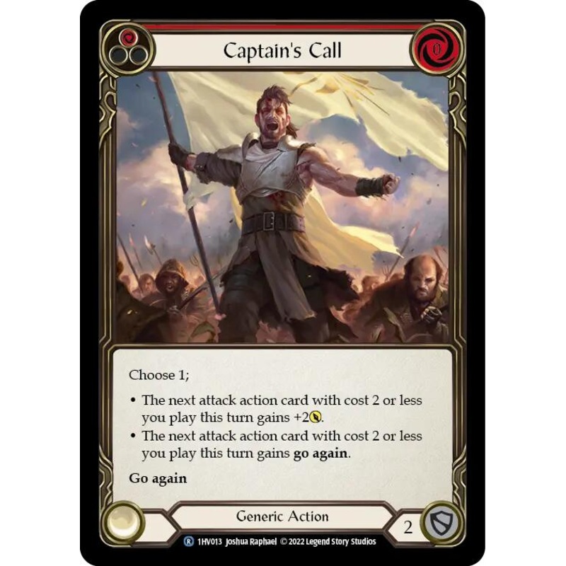 Captain’s Call (Red) [1HV013] (Historic Pack 1 Blitz Deck Viserai)