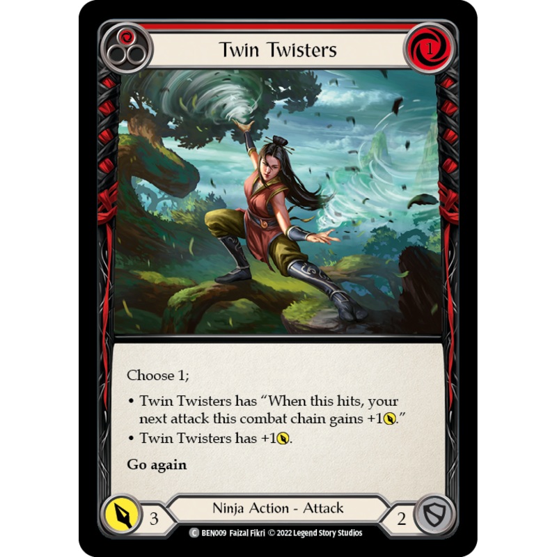 Twin Twisters (Red) [BEN009] (Outsiders Benji Blitz Deck)