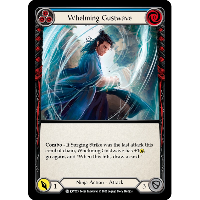 Whelming Gustwave (Blue) [KAT023] (Outsiders Katsu Blitz Deck)