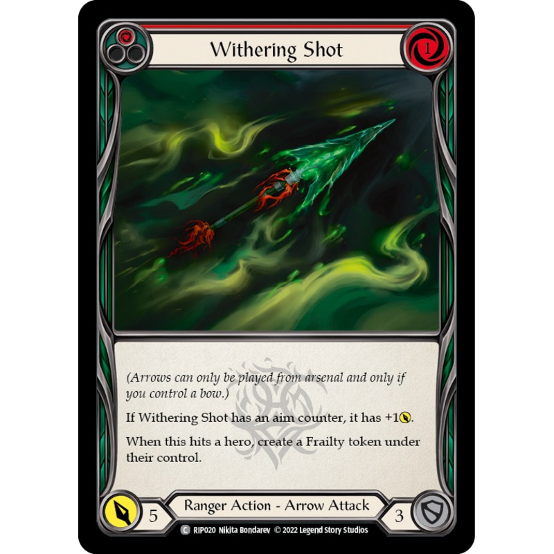 Withering Shot (Red) [RIP020] (Outsiders Riptide Blitz Deck)
