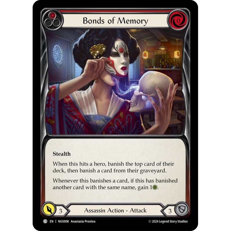 Bonds of Memory (Red) [NUU008] (Part the Mistveil Nuu Blitz Deck)