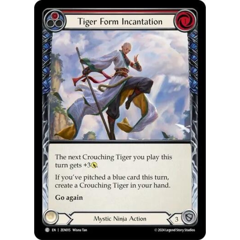 Tiger Form Incantation (Red) [ZEN015] (Part the Mistveil Zen Blitz Deck)