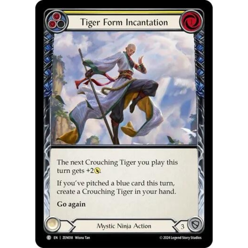 Tiger Form Incantation (Yellow) [ZEN018] (Part the Mistveil Zen Blitz Deck)