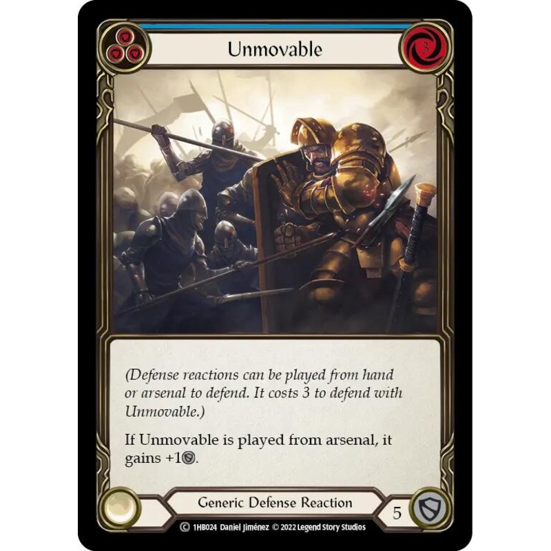 Unmovable (Blue) [1HB024] (History Pack 1 Bravo Blitz Deck)