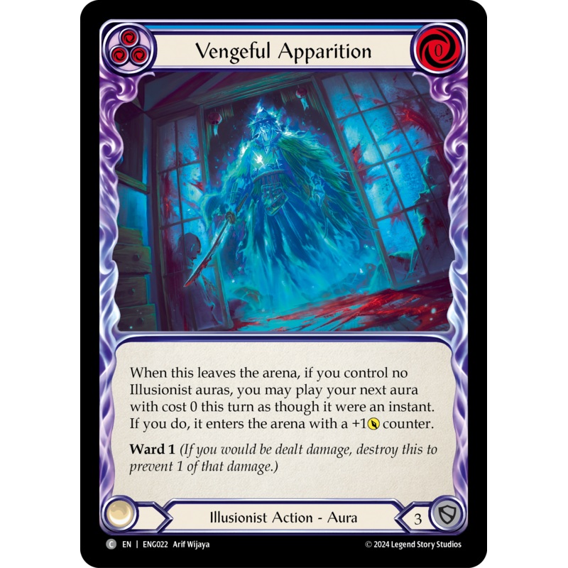 Vengeful Apparition [ENG022] (Part the Mistveil Enigma Blitz Deck)
