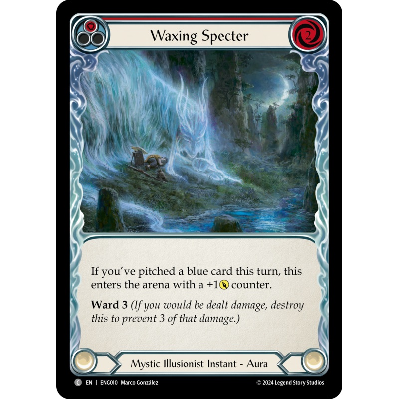 Waxing Specter [ENG010] (Part the Mistveil Enigma Blitz Deck)