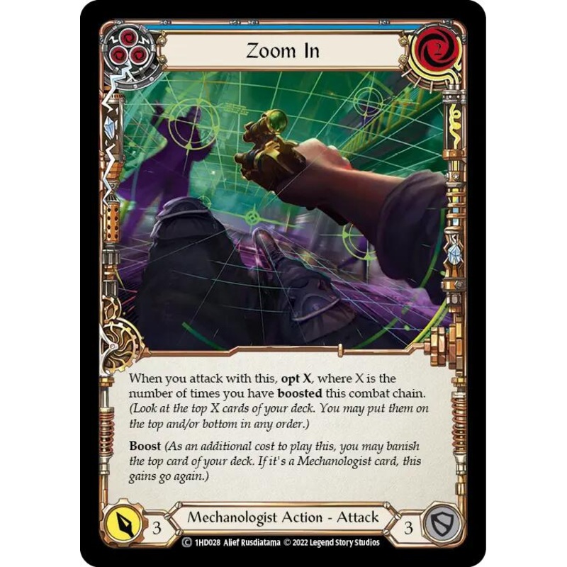 Zoom In (Blue) [1HD028] (History Pack 1 Dash Blitz Deck)