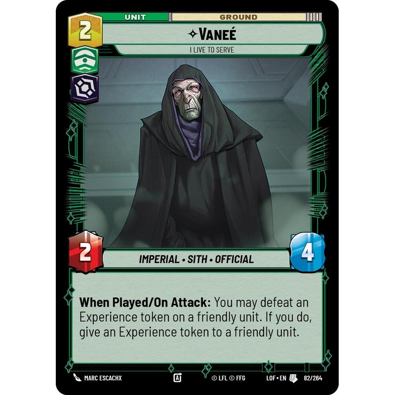 Vanee – I Live to Serve (82/264) (82/264) [Legends of the Force]
