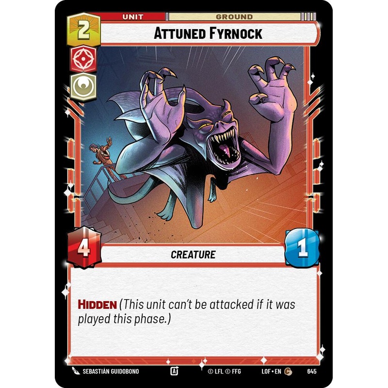 Attuned Fyrnock (645) (Foil) (645) [Legends of the Force]