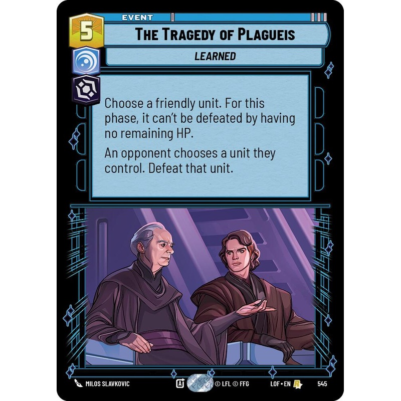 The Tragedy of Plagueis (545) (Foil) (545) [Legends of the Force]