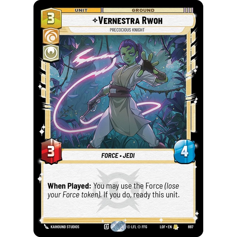 Vernestra Rwoh – Precocious Knight (697) (Foil) (697) [Legends of the Force]