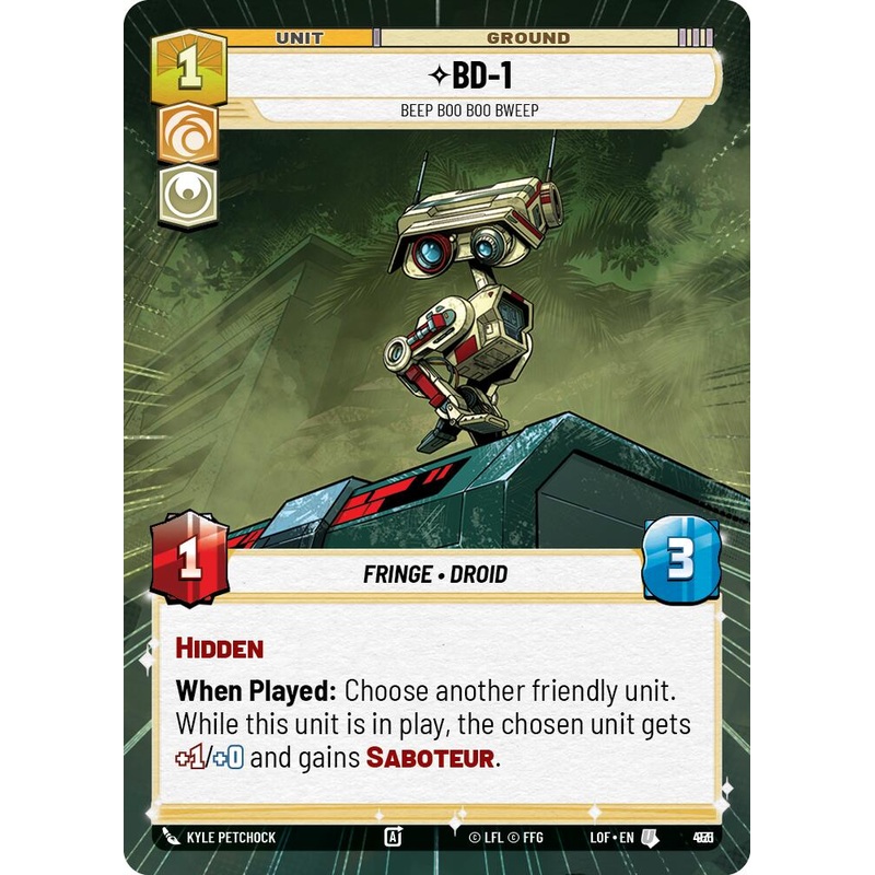 BD-1 – Beep Boo Boo Bweep (931) (Hyperspace Foil) (931) [Legends of the Force]