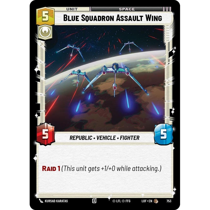Blue Squadron Assault Wing (753) (Foil) (753) [Legends of the Force]