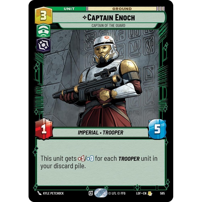 Captain Enoch – Captain of the Guard (585) (Foil) (585) [Legends of the Force]
