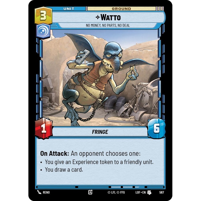 Watto – No Money, No Parts, No Deal (567) (Foil) (567) [Legends of the Force]