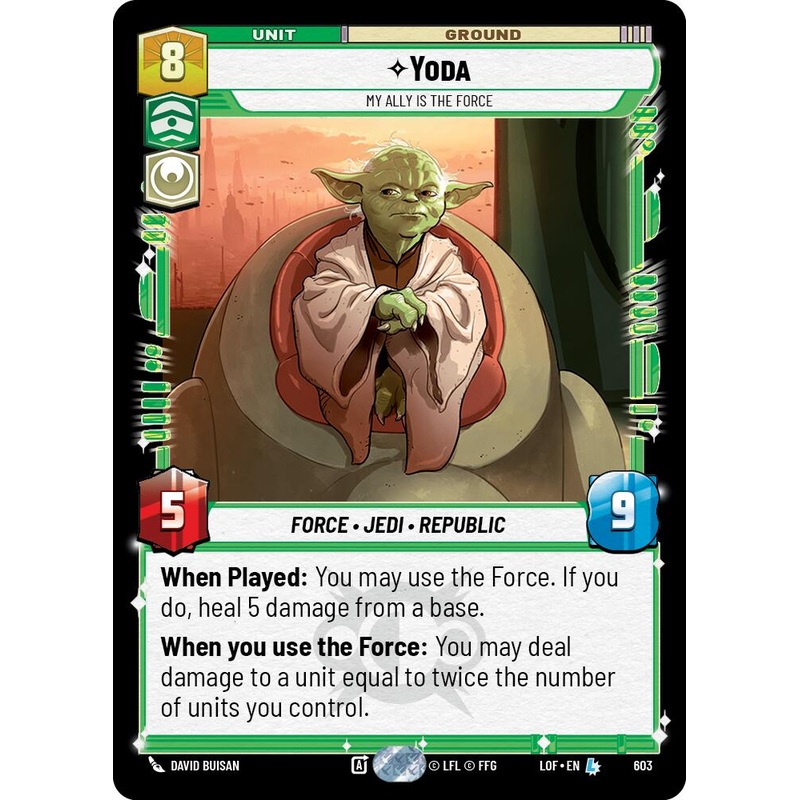 Yoda – My Ally is the Force (603) (Foil) (603) [Legends of the Force]