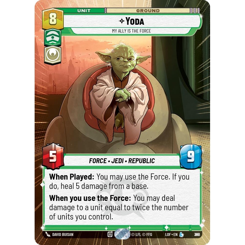 Yoda – My Ally is the Force (841) (Hyperspace Foil) (841) [Legends of the Force]
