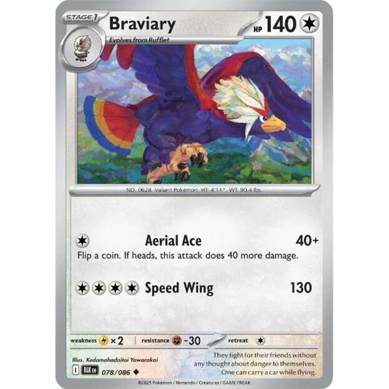 Braviary (078/086) [Scarlet & Violet: Black Bolt]