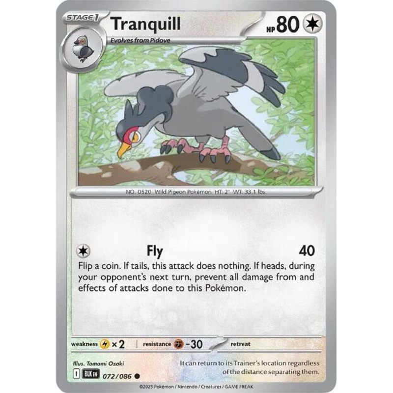 Tranquill (072/086) [Scarlet & Violet: Black Bolt]