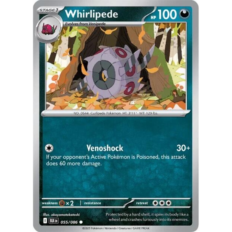 Whirlipede (055/086) [Scarlet & Violet: Black Bolt]