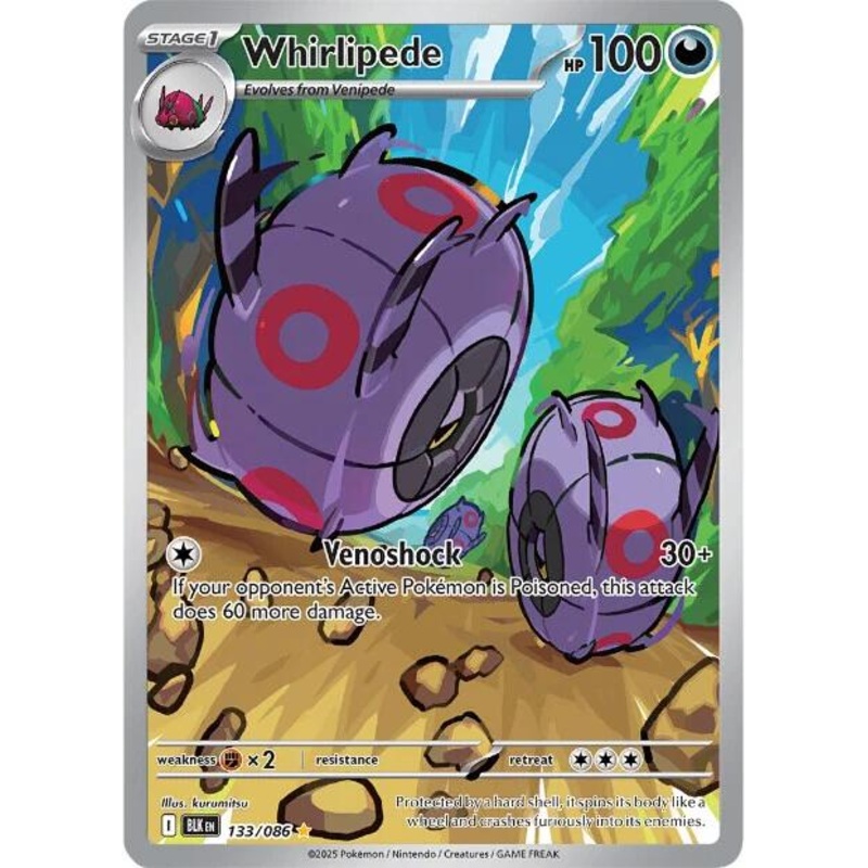 Whirlipede (133/086) [Scarlet & Violet: Black Bolt]