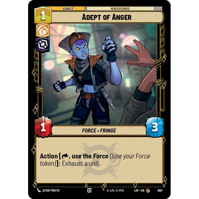 Adept of Anger (680) (Foil) (680) [Legends of the Force]