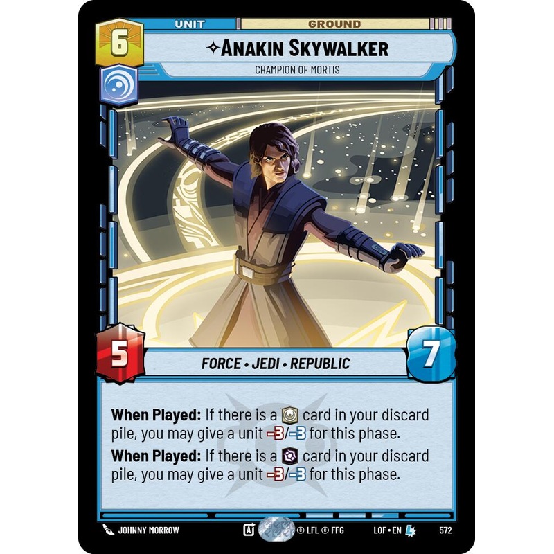 Anakin Skywalker – Champion of Mortis (572) (Foil) (572) [Legends of the Force]