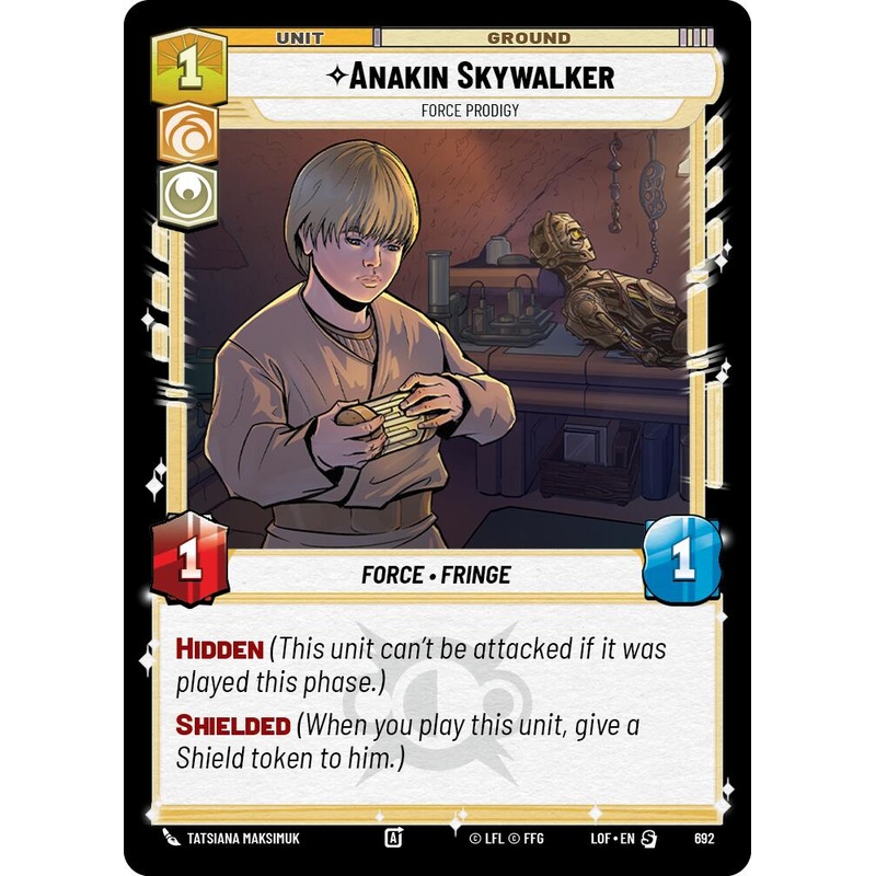 Anakin Skywalker – Force Prodigy (692) (Foil) (692) [Legends of the Force]