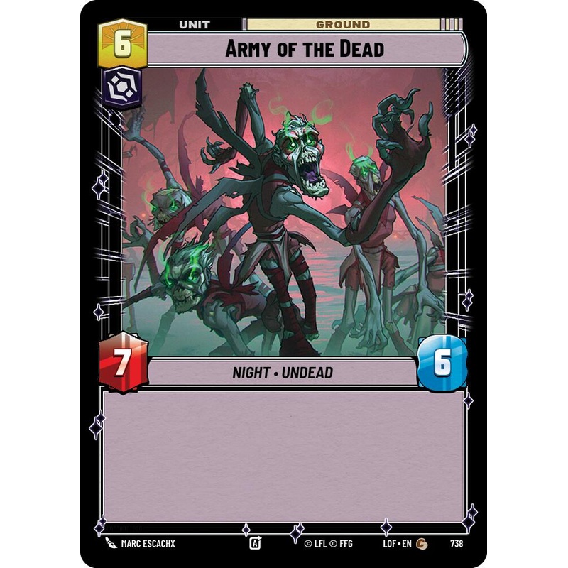 Army of the Dead (738) (Foil) (738) [Legends of the Force]
