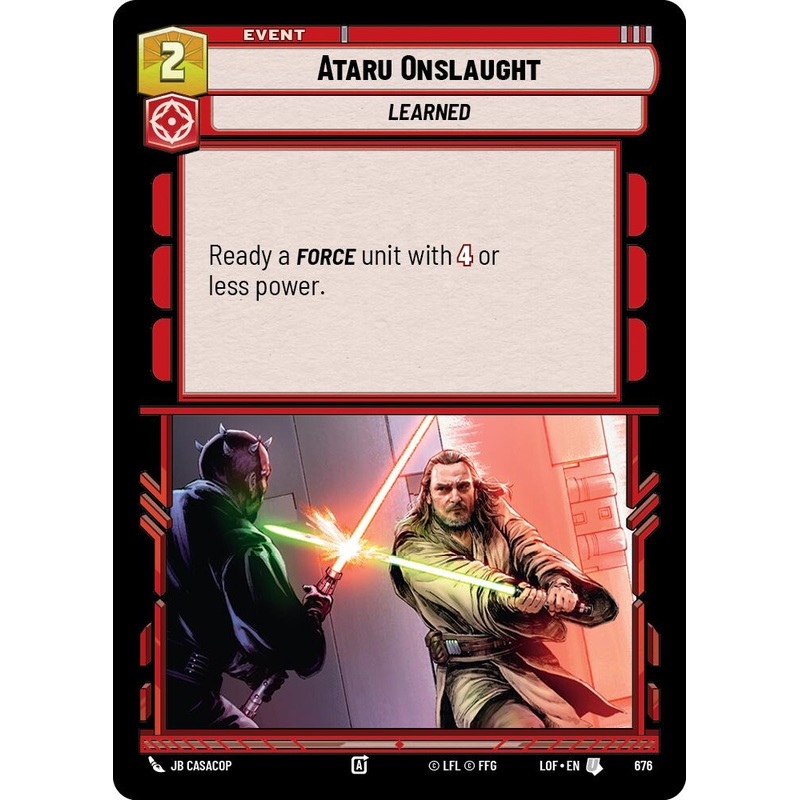 Ataru Onslaught (676) (Foil) (676) [Legends of the Force]