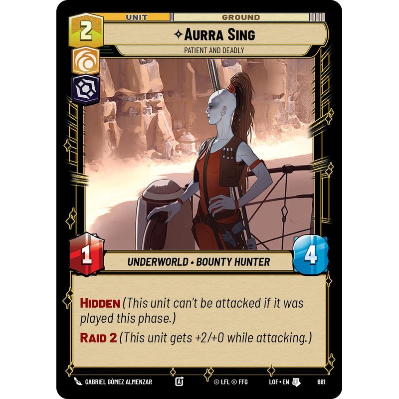 Aurra Sing – Patient and Deadly (681) (Foil) (681) [Legends of the Force]
