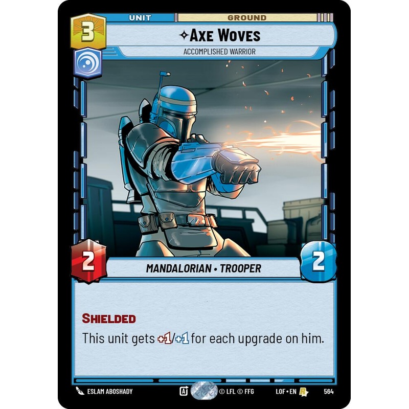 Axe Woves – Accomplished Warrior (564) (Foil) (564) [Legends of the Force]