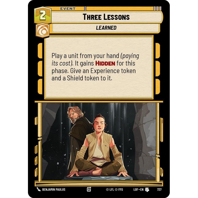 Three Lessons (727) (Foil) (727) [Legends of the Force]