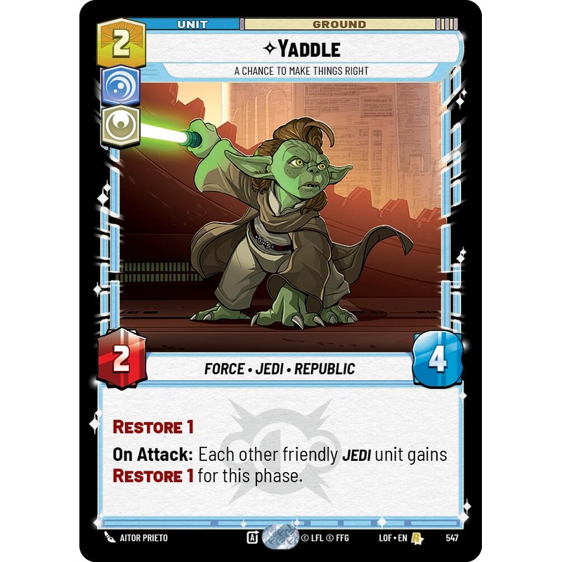 Yaddle – A Chance To Make Things Right (547) (Foil) (547) [Legends of the Force]
