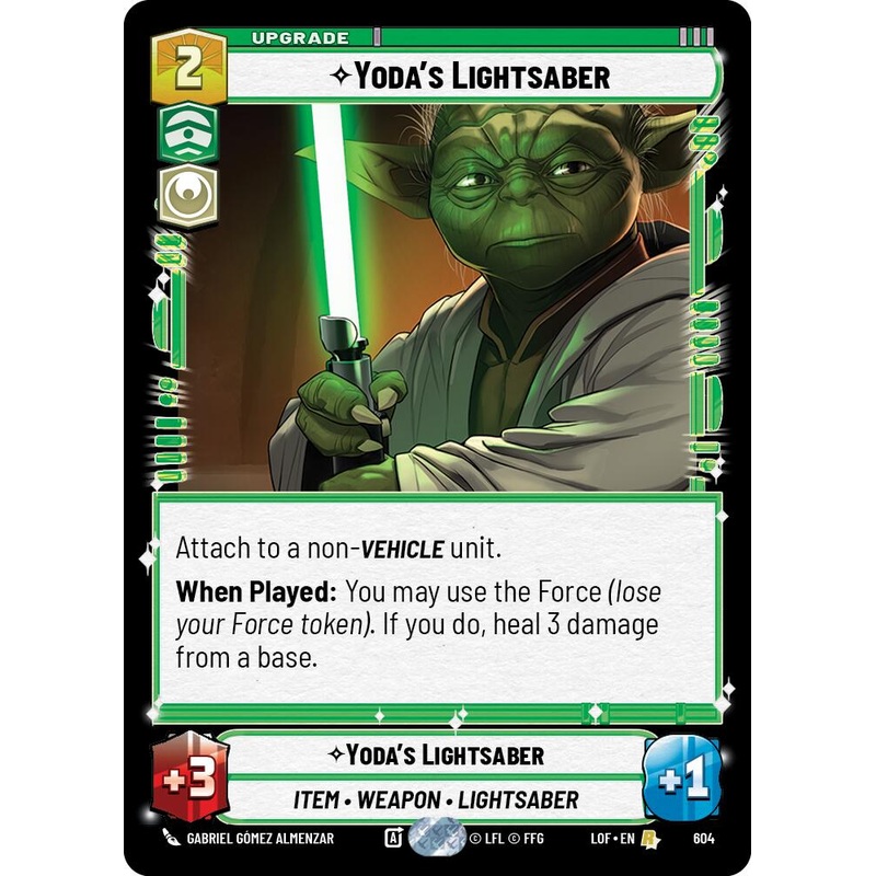 Yoda’s Lightsaber (604) (Foil) (604) [Legends of the Force]