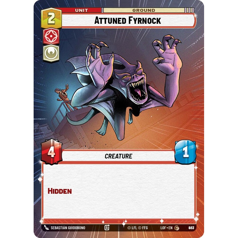 Attuned Fyrnock (883) (Hyperspace Foil) (883) [Legends of the Force]