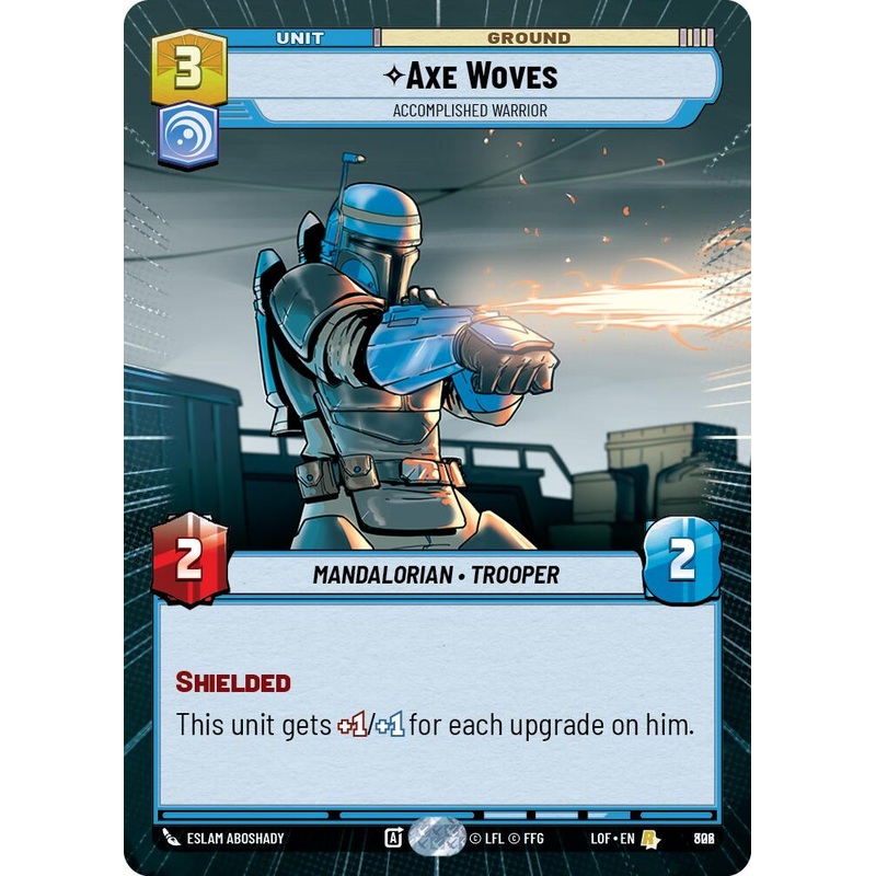 Axe Woves – Accomplished Warrior (802) (Hyperspace Foil) (802) [Legends of the Force]