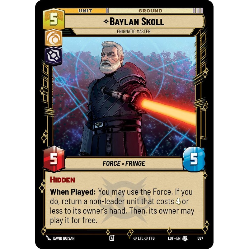 Baylan Skoll – Enigmatic Master (687) (Foil) (687) [Legends of the Force]