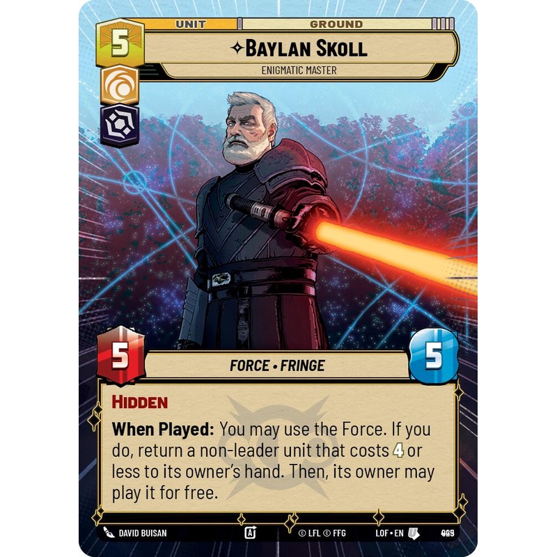 Baylan Skoll – Enigmatic Master (925) (Hyperspace Foil) (925) [Legends of the Force]