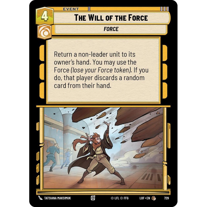 The Will of the Force (729) (Foil) (729) [Legends of the Force]