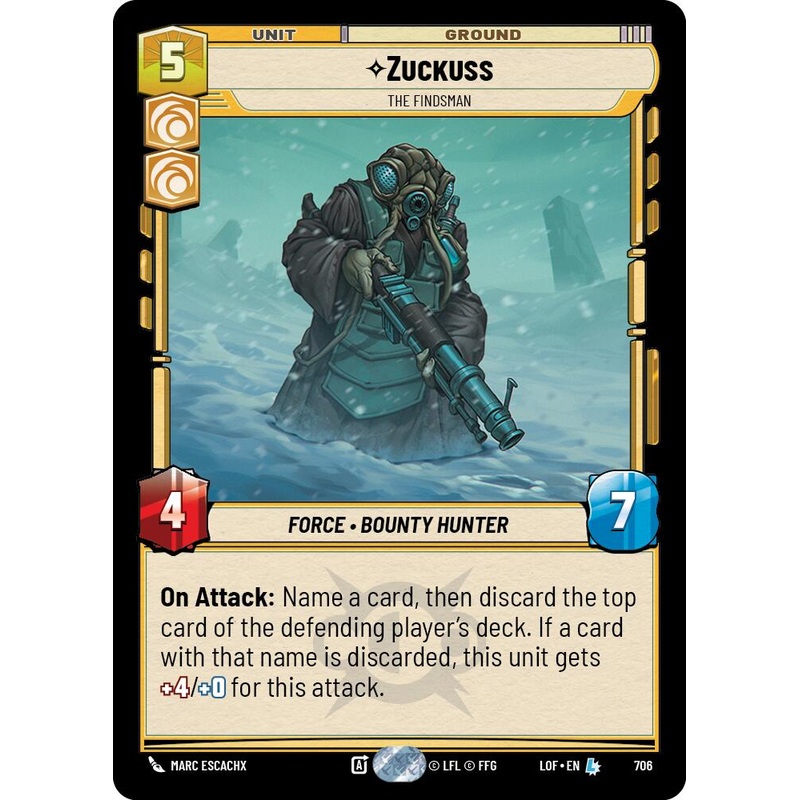 Zuckuss – The Findsman (706) (Foil) (706) [Legends of the Force]