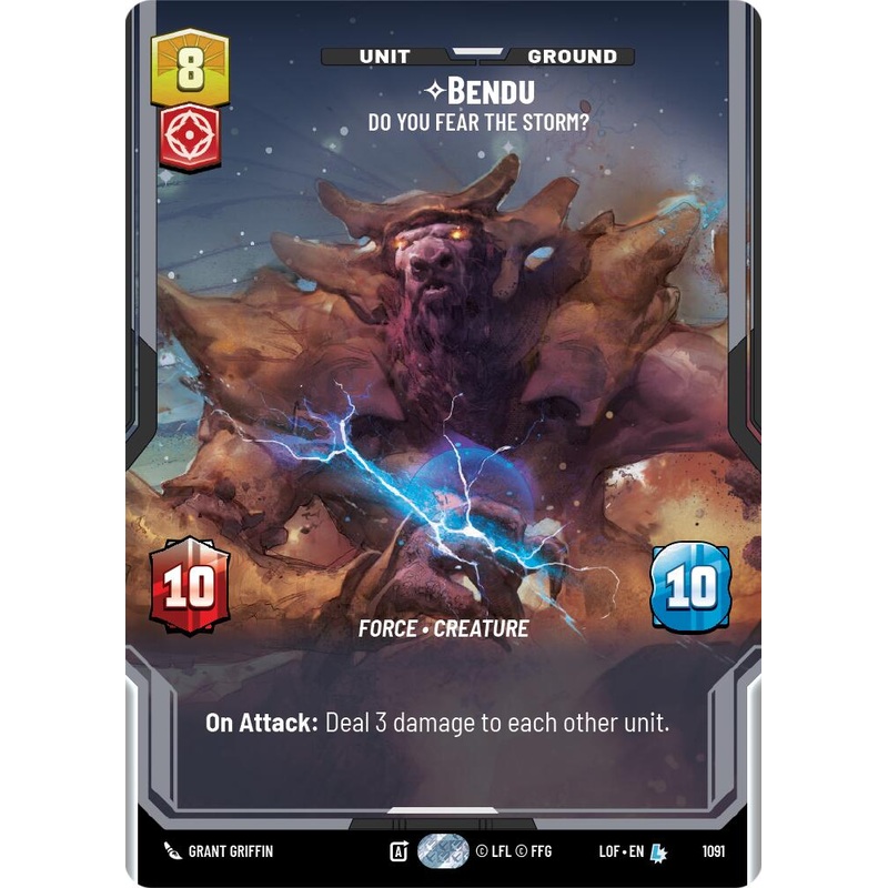 Bendu – Do You Fear the Storm? (1091) (Prestige Foil) (1091) [Legends of the Force]