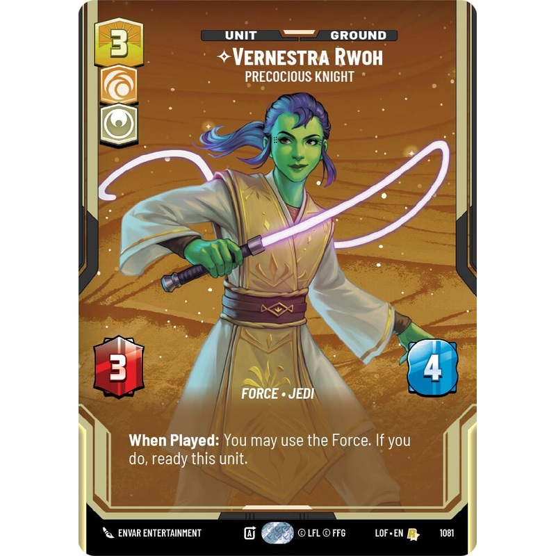 Vernestra Rwoh – Precocious Knight (1081) (Prestige Foil) (1081) [Legends of the Force]
